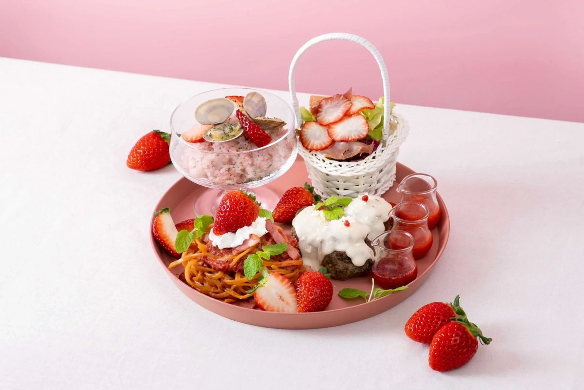 あまりんづくしのいちご洋食ワンプレート