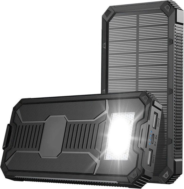 ソーラーパネル搭載モバイルバッテリー