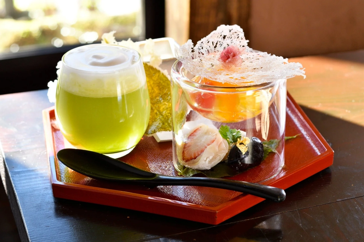 上品に並べられた和スイーツ