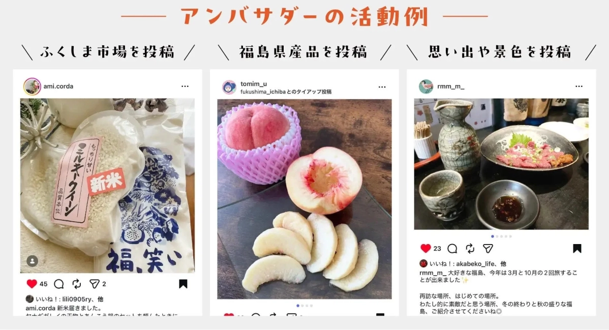 アンバサダーの活動例