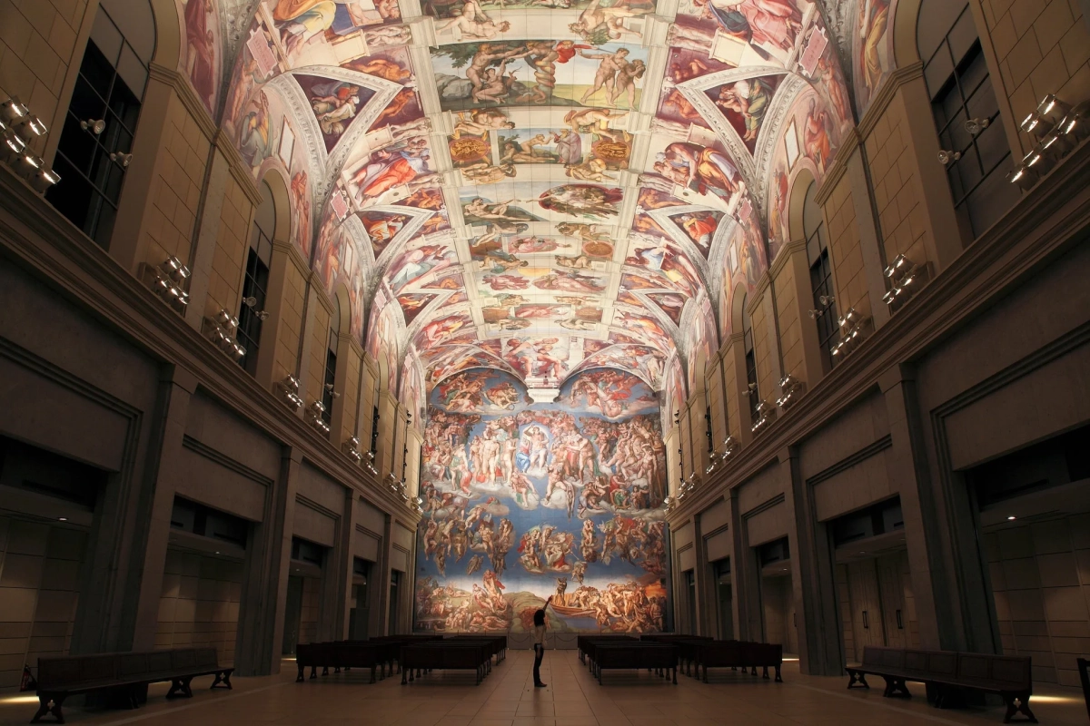 システィーナ礼拝堂のような壮麗な天井画