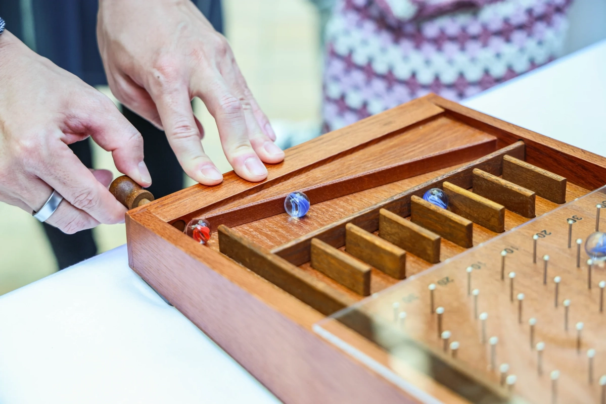 ピンボールゲームの様子