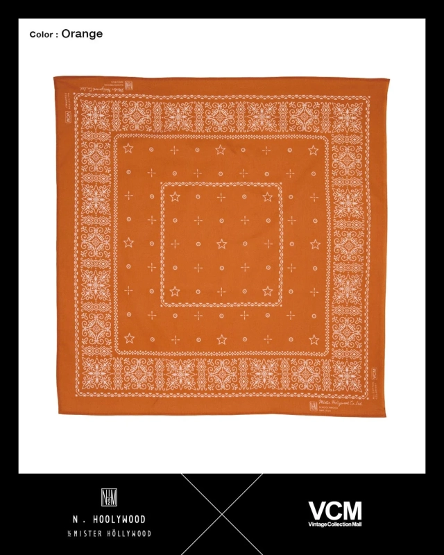 N.HOOLYWOOD × VCM コラボバンダナ (オレンジ)