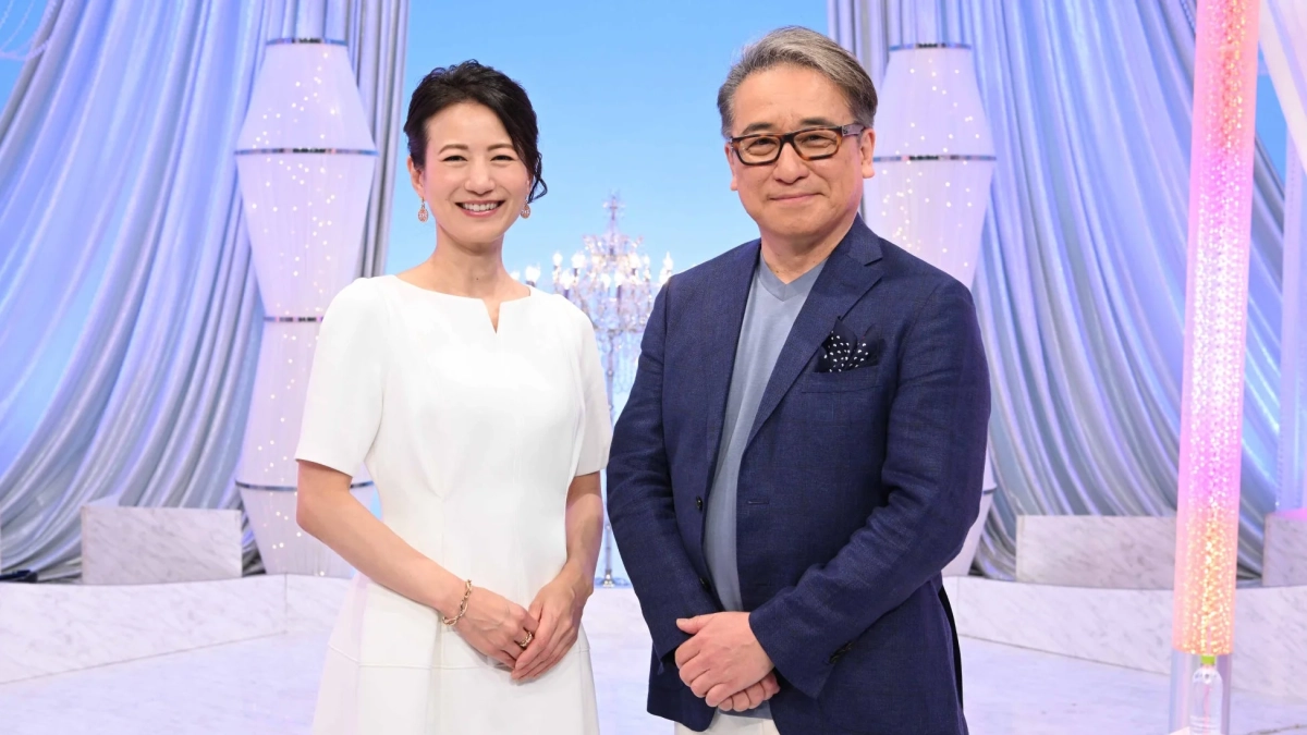 司会の赤坂泰彦さんと馬場典子さん