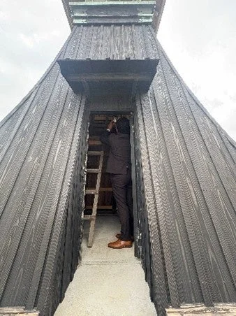 今津灯台の内部見学