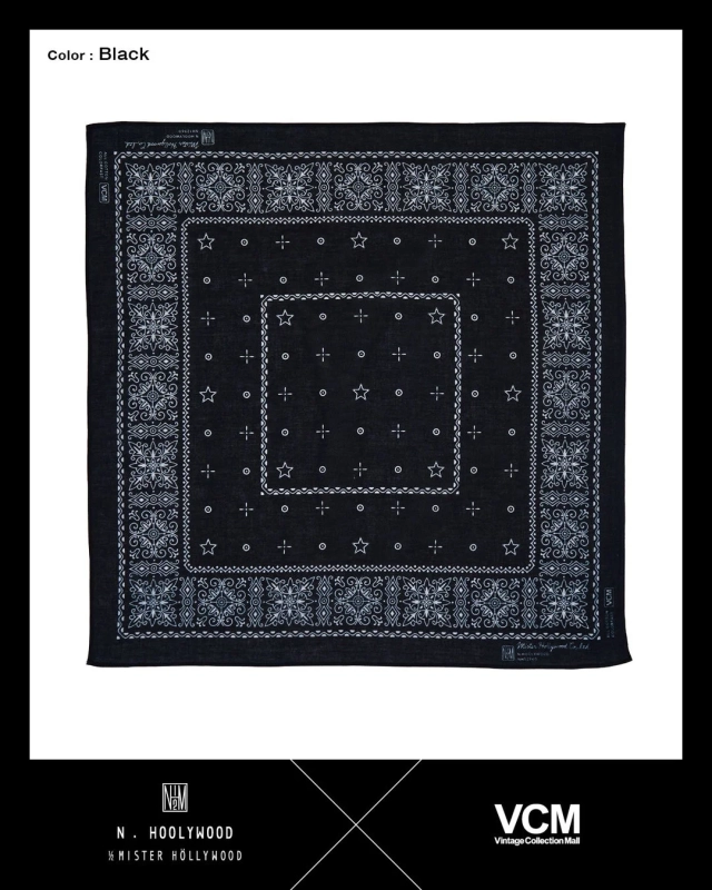 N.HOOLYWOOD × VCM コラボバンダナ (ブラック)