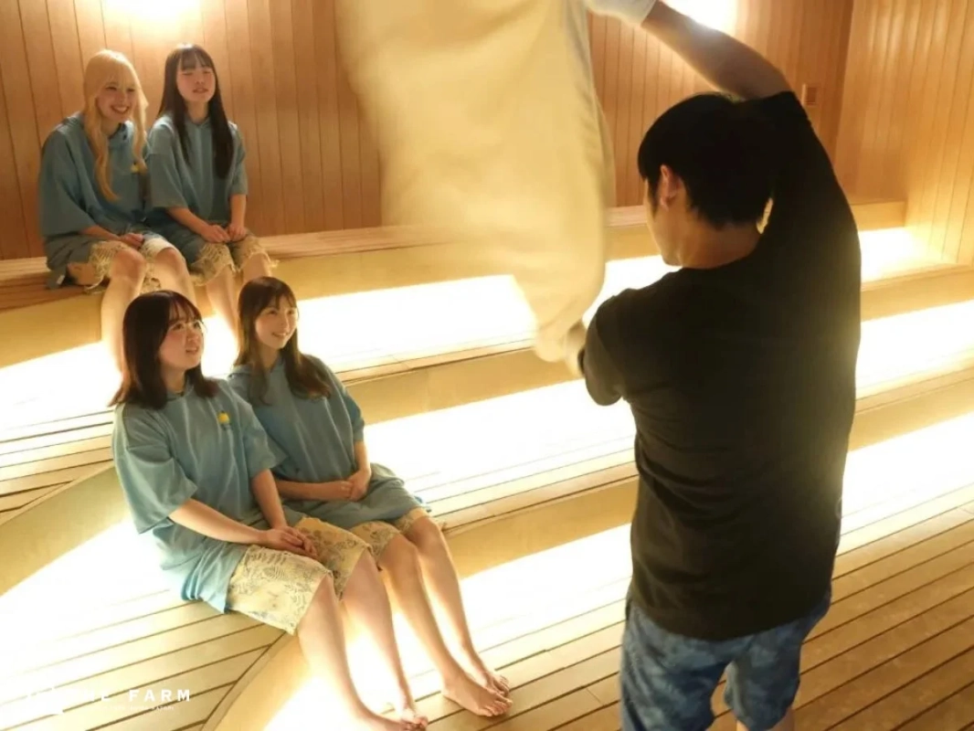 アウフグースを行う様子