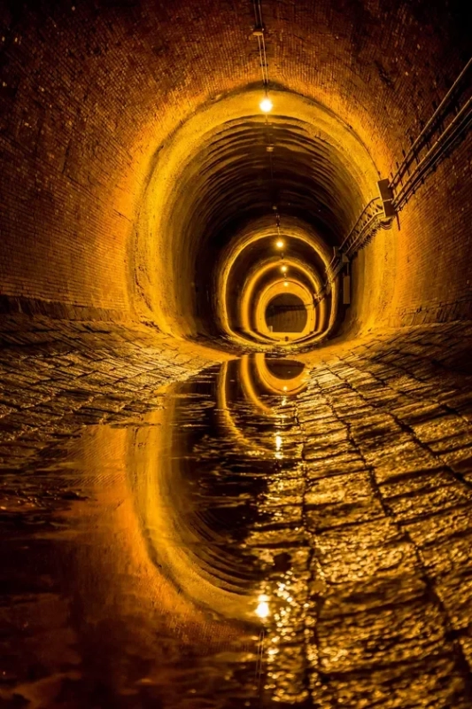 湊川隧道の内部