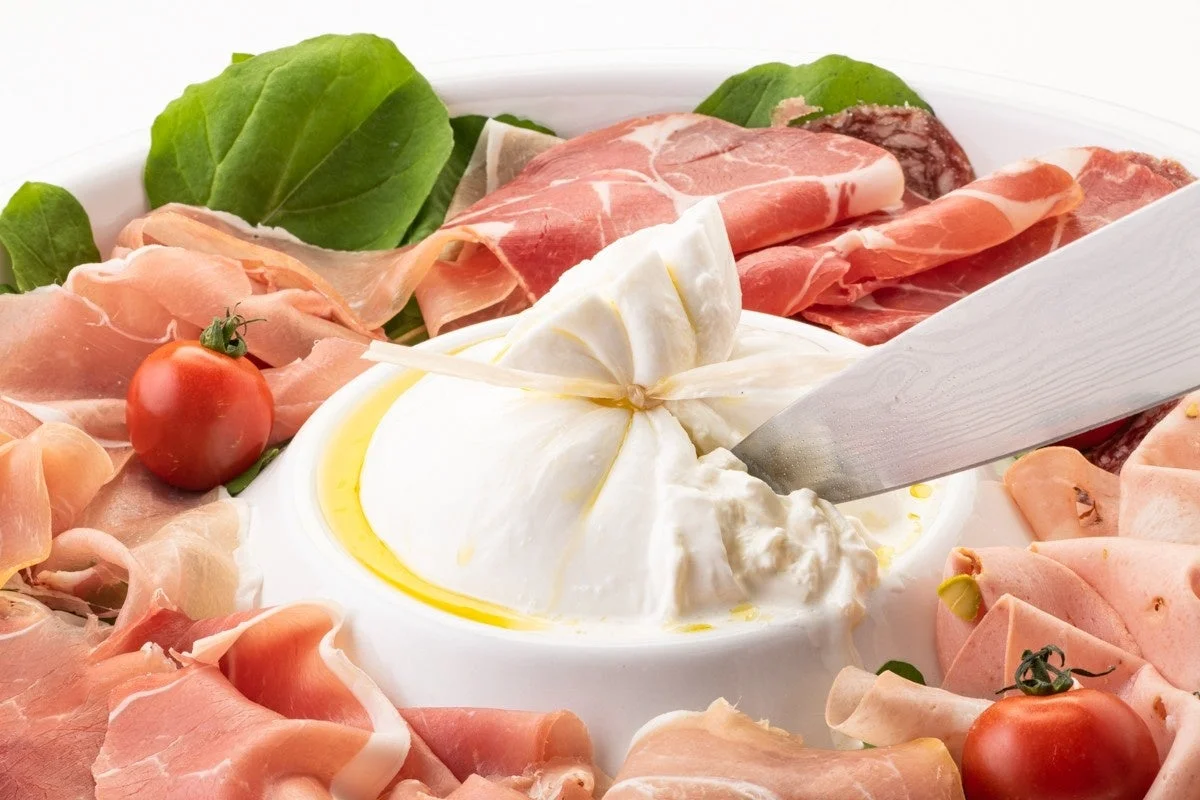 ブッラータチーズと生ハム