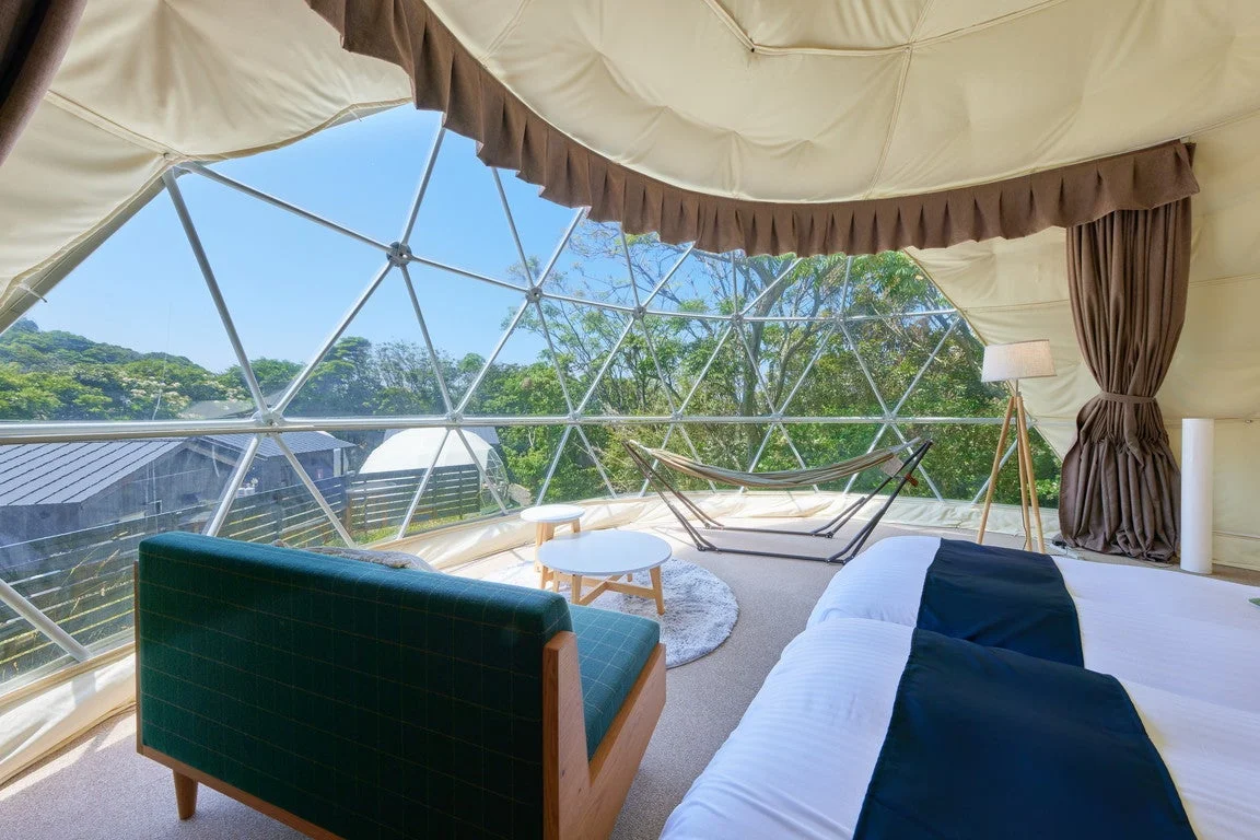 ドームテントの快適な室内