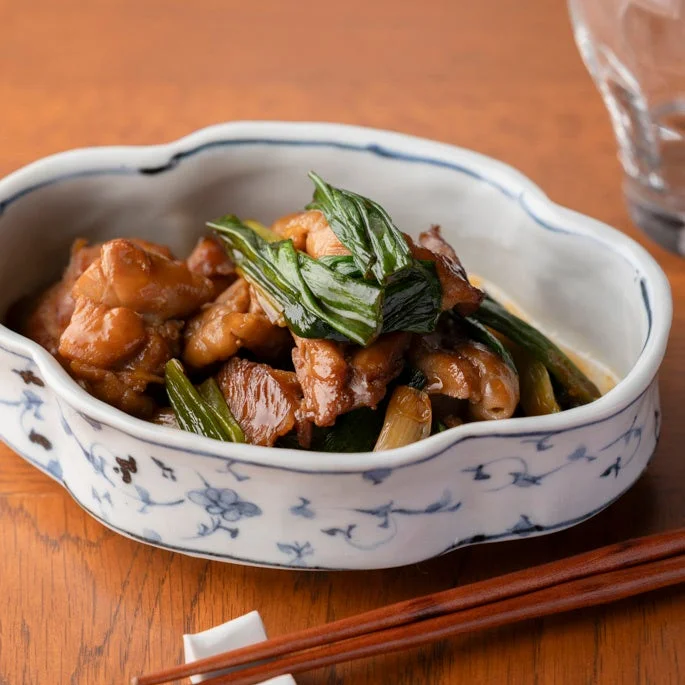 鶏肉とネギの煮物
