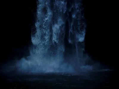 滝 - 水の流れを表現