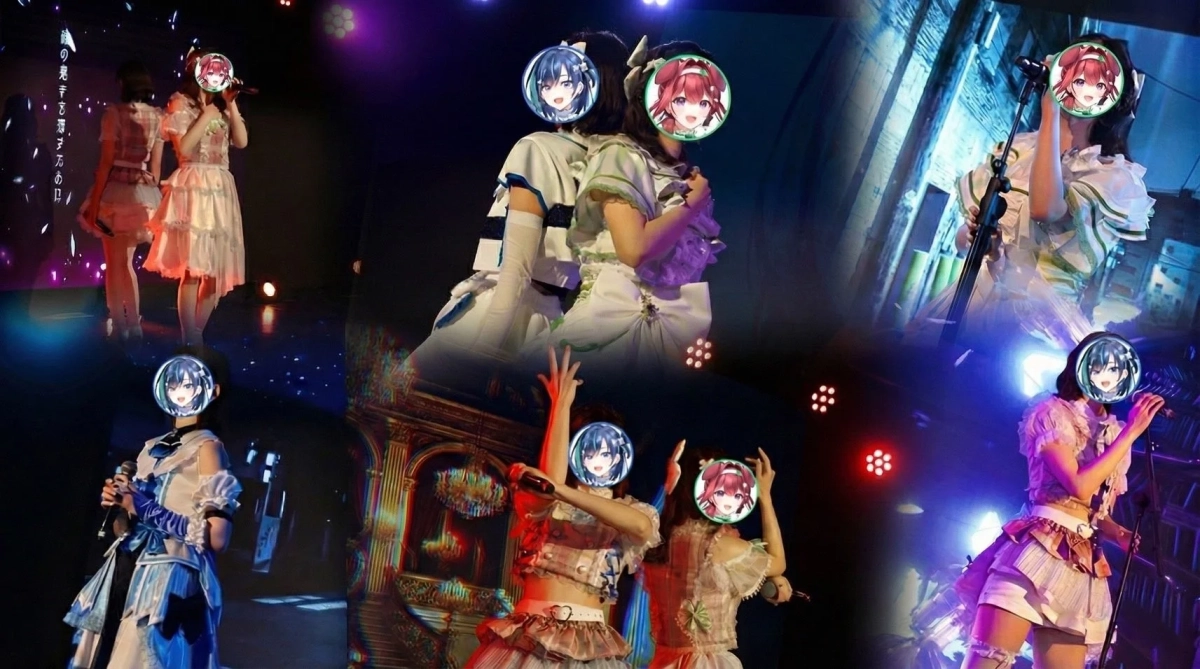 ライブパフォーマンスのコラージュ画像