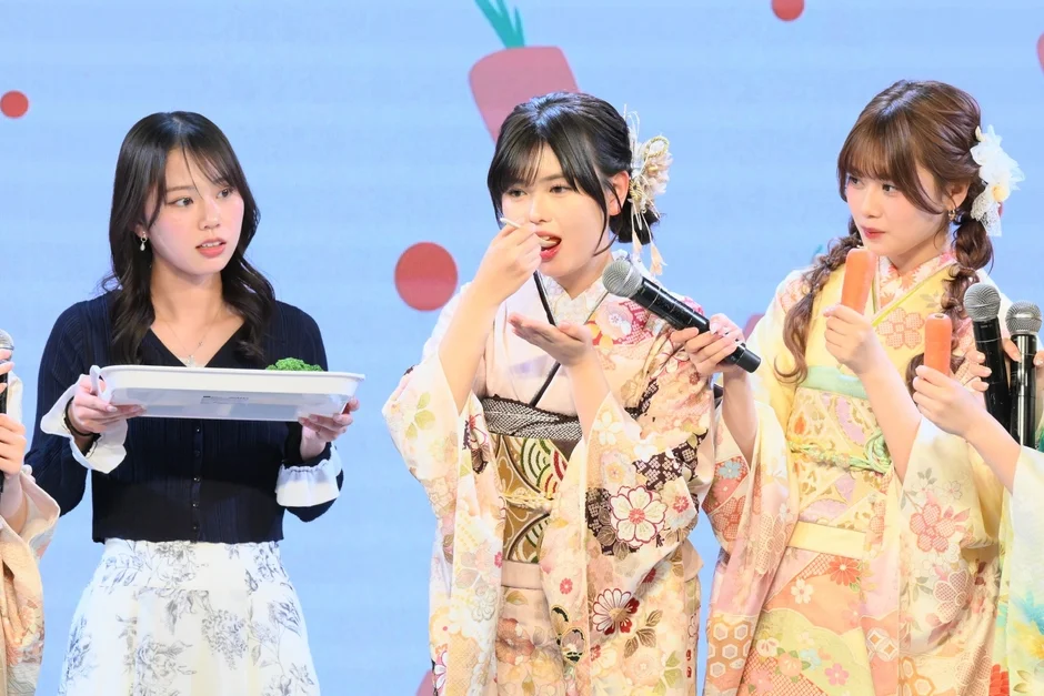 人参克服企画に挑戦する長浜広奈さん