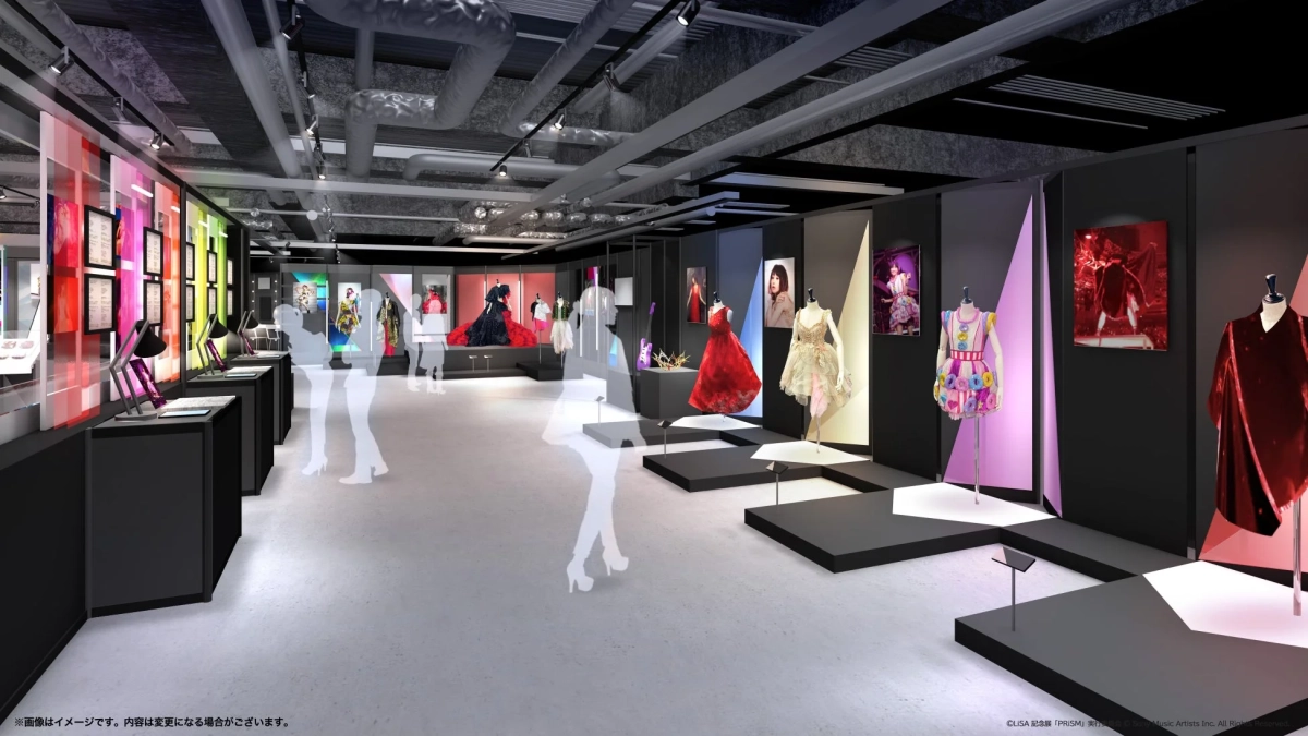 LiSA記念展「PRISM」衣装展示イメージ