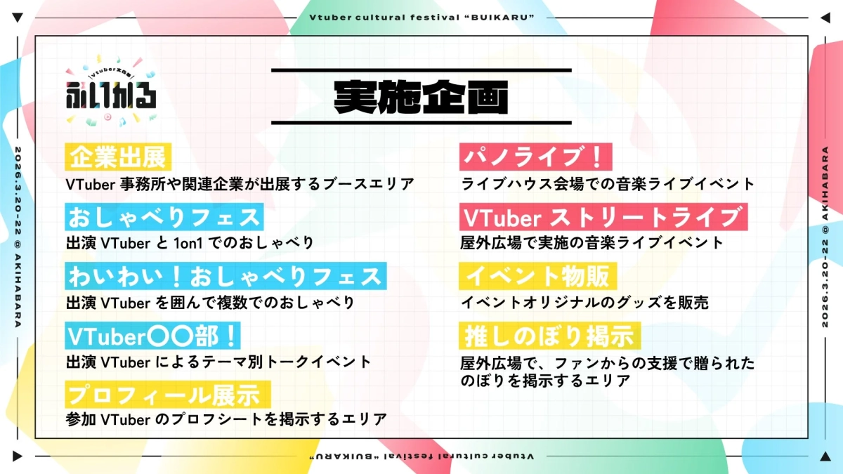 VTuber文化祭「ぶいかる」実施企画説明