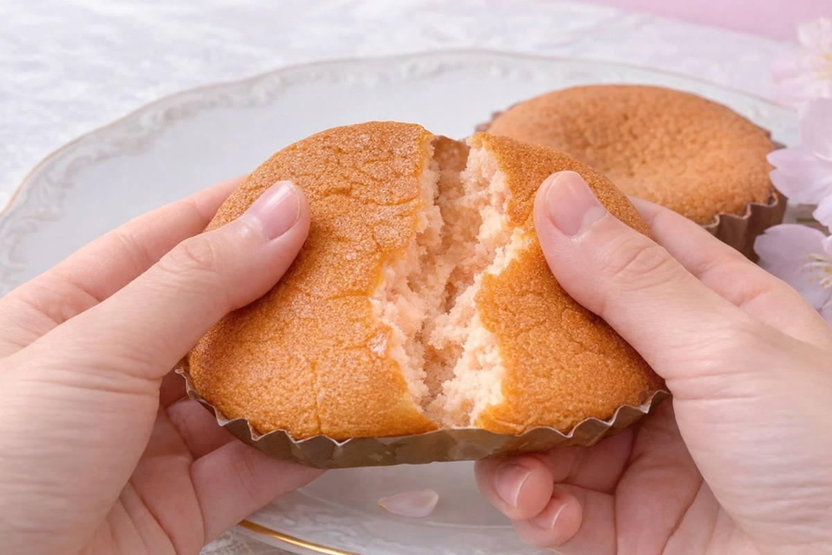 割る手元の画像