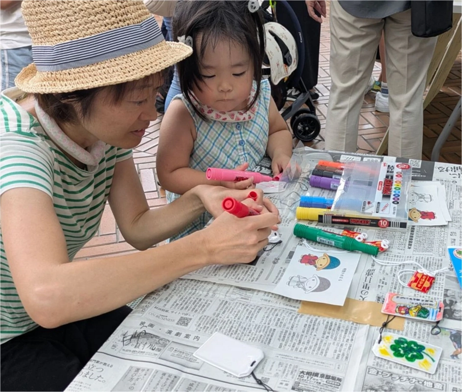 反射材ワークショップの様子