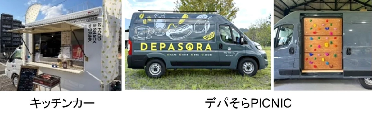 キッチンカーとASOBIキャラバンカー