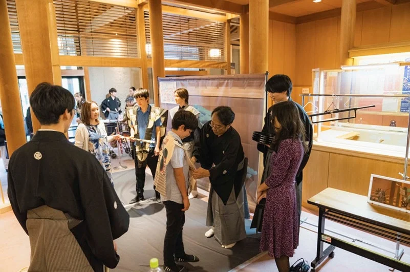 狂言道具の体験