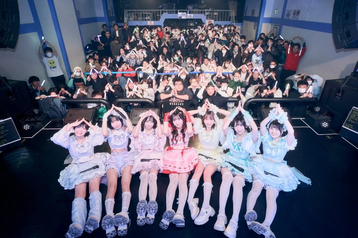 ライブ会場の様子（ハート）