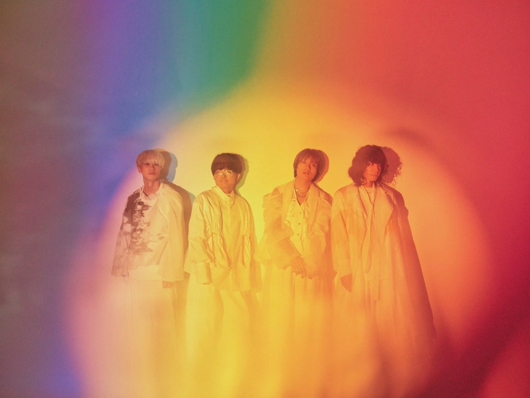 カラフルな照明のバンド