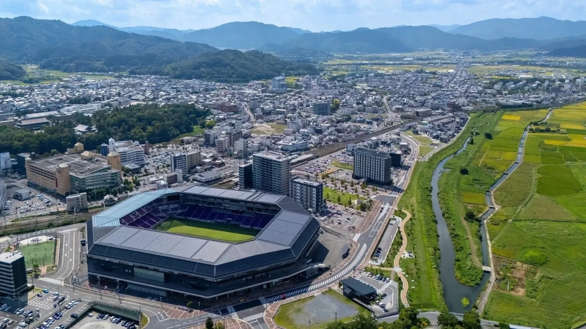 京都府亀岡市の空撮