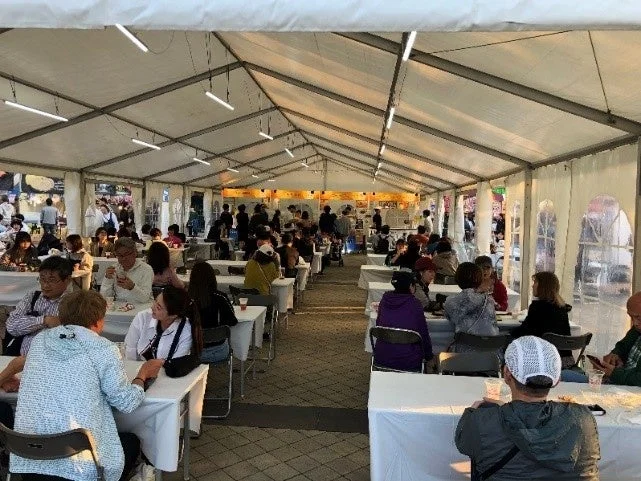 大分会場のテント内