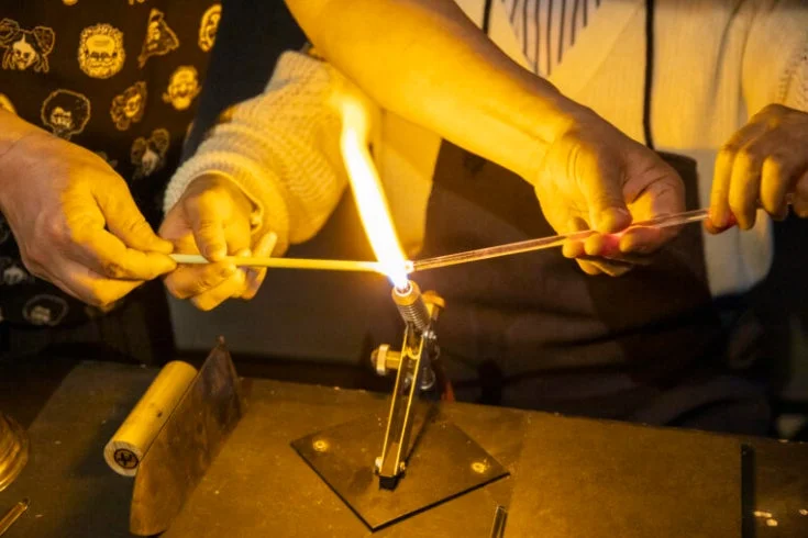 柳建太郎「ガラスの雲形オブジェをつくろう！」