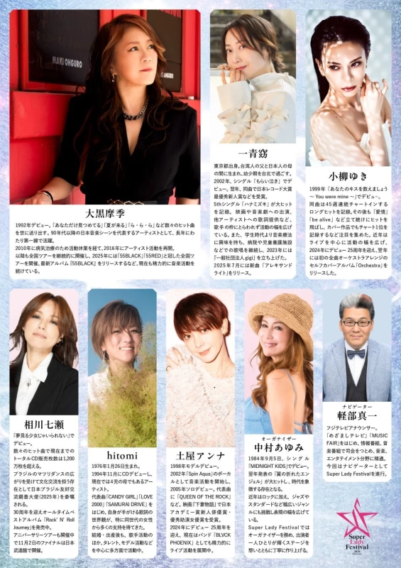 Super Lady Festival 出演アーティスト