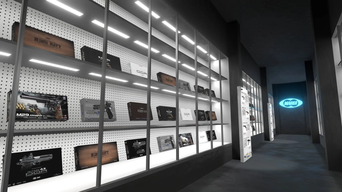 東京マルイのエアガン/モデルガン展示