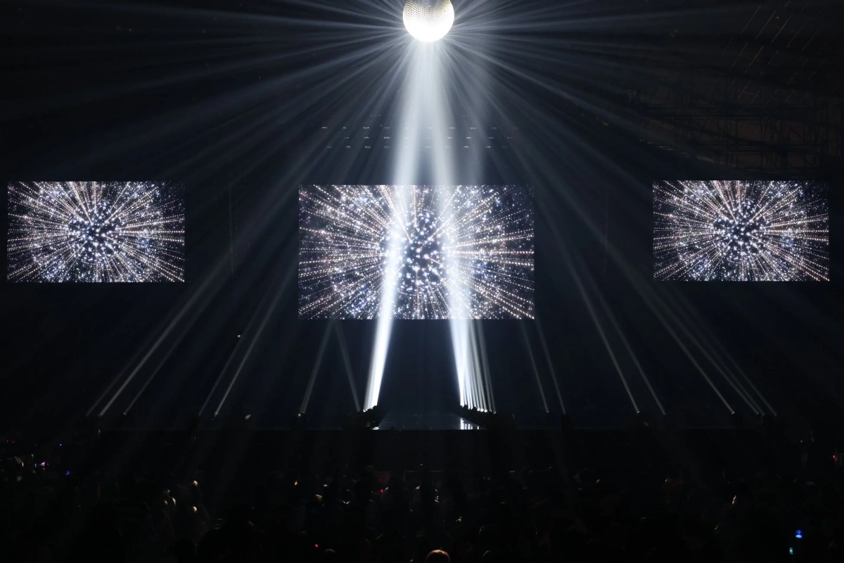 ディスコボールとステージ