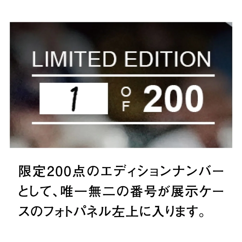 限定200点のエディションナンバー