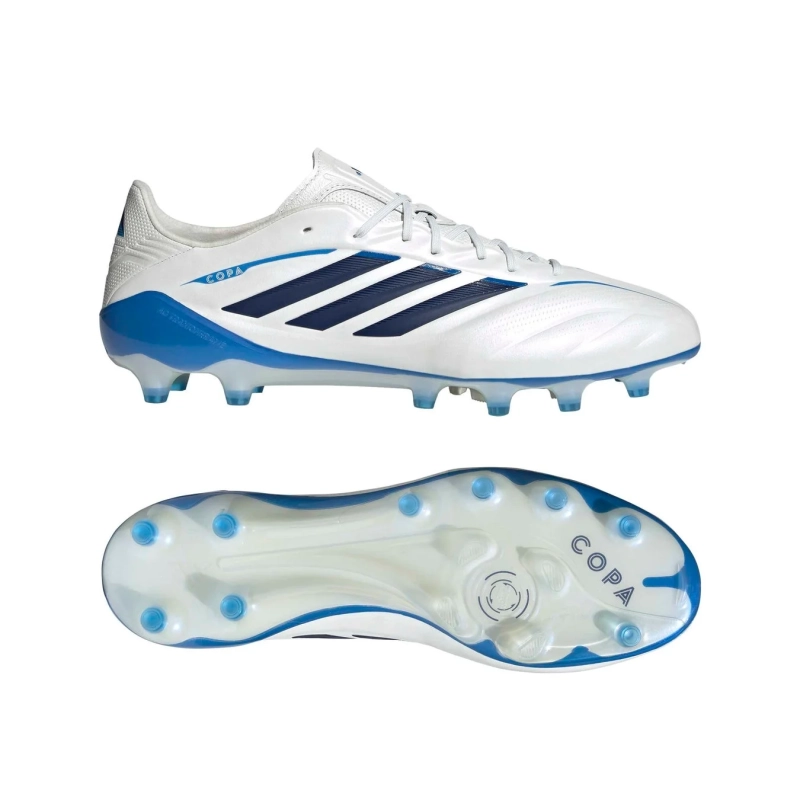 白と青のアディダス PREDATOR ELITE FT AG サッカースパイク