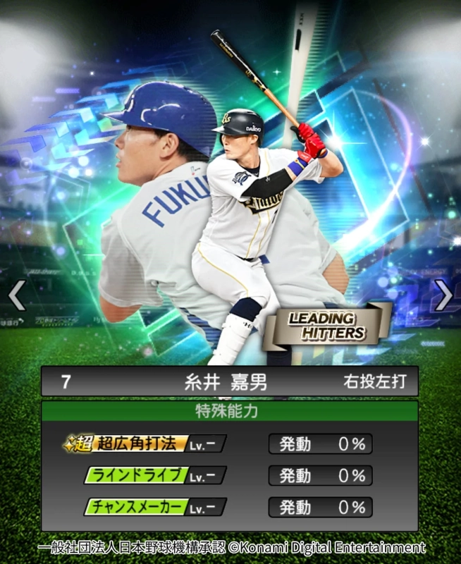 糸井嘉男選手 特殊能力