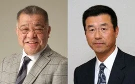 掛布雅之氏と達川光男氏の可能性のあるポートレート