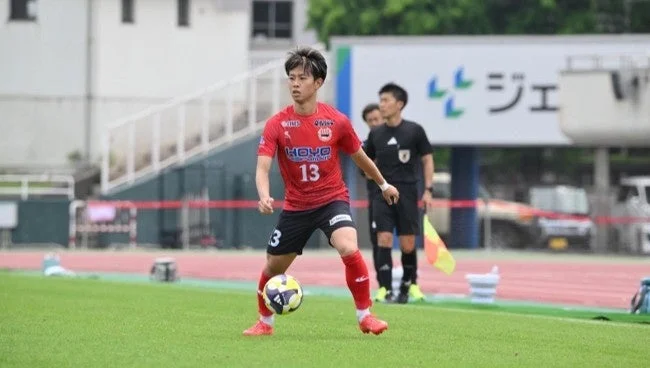 試合中の前田紘基選手